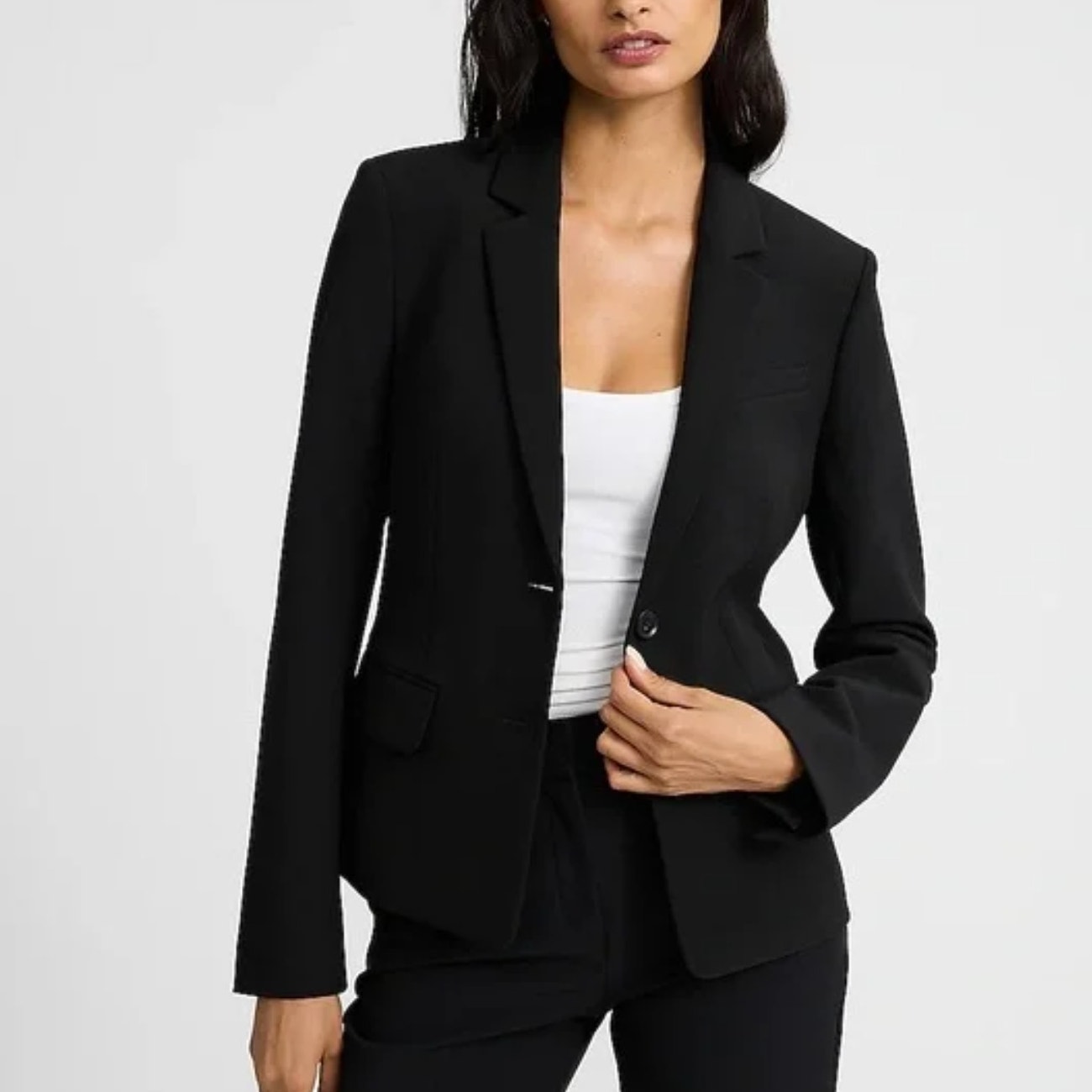 Express Women's Black Blazer Jacket Fitted Blazer Suit Jacket Size 2 Xs